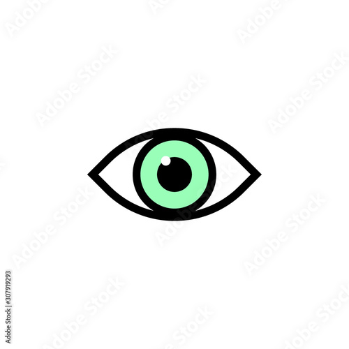 eye color vector icon
