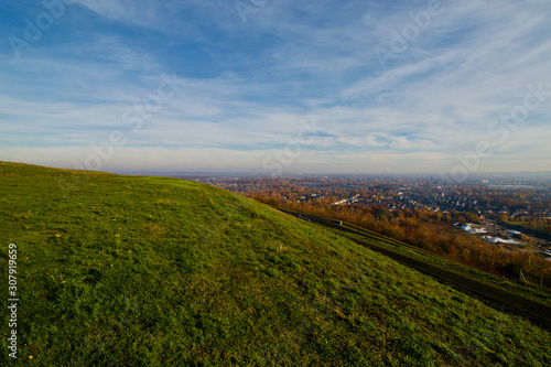 View over Herne and Recklinghausen in autumn