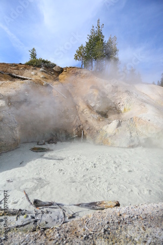 old geyser in yellowstone national park