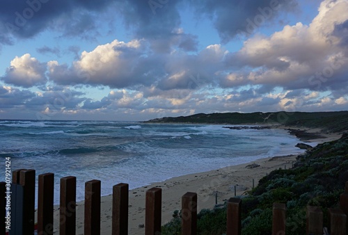 Stormy Sunset a Margaret River in Western Australia at Surfers Point