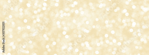 Decorative Christmas background with bokeh lights.