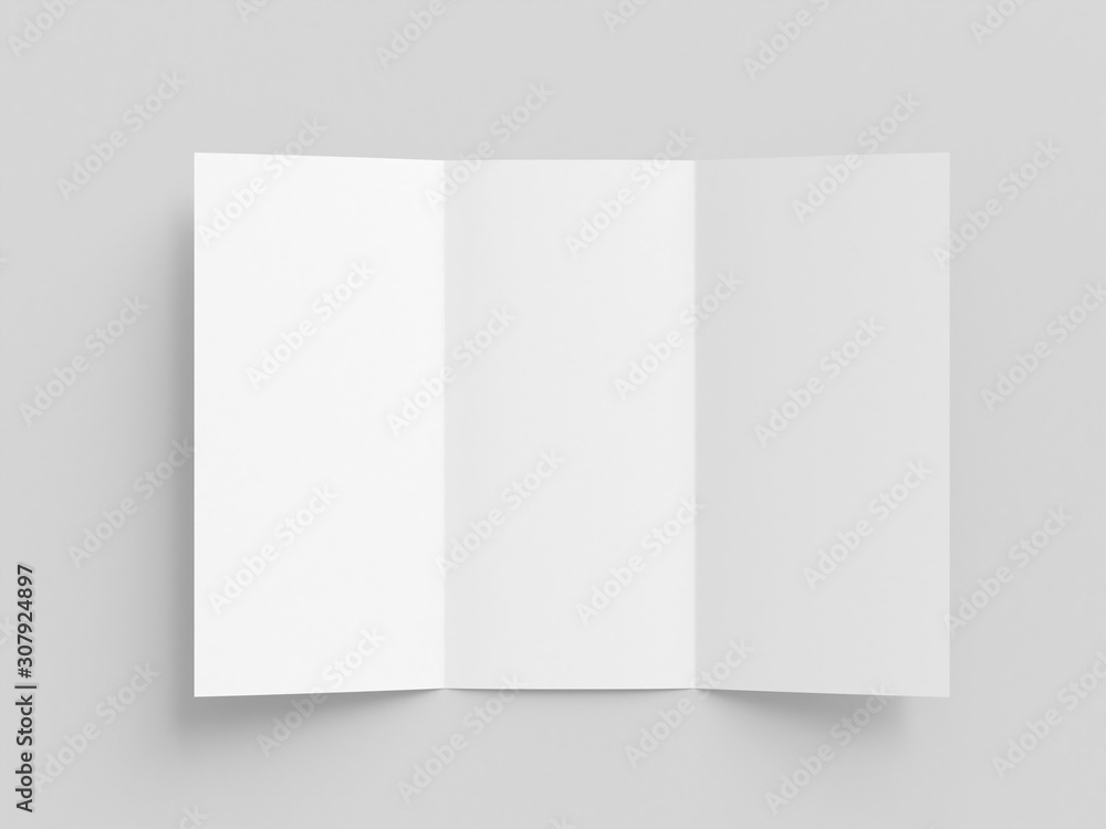 Booklet tri fold mockup. Design template. Booklet tri fold mockup. Design template.