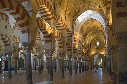 Interior of Mezquita - Cathedral of Cordoba