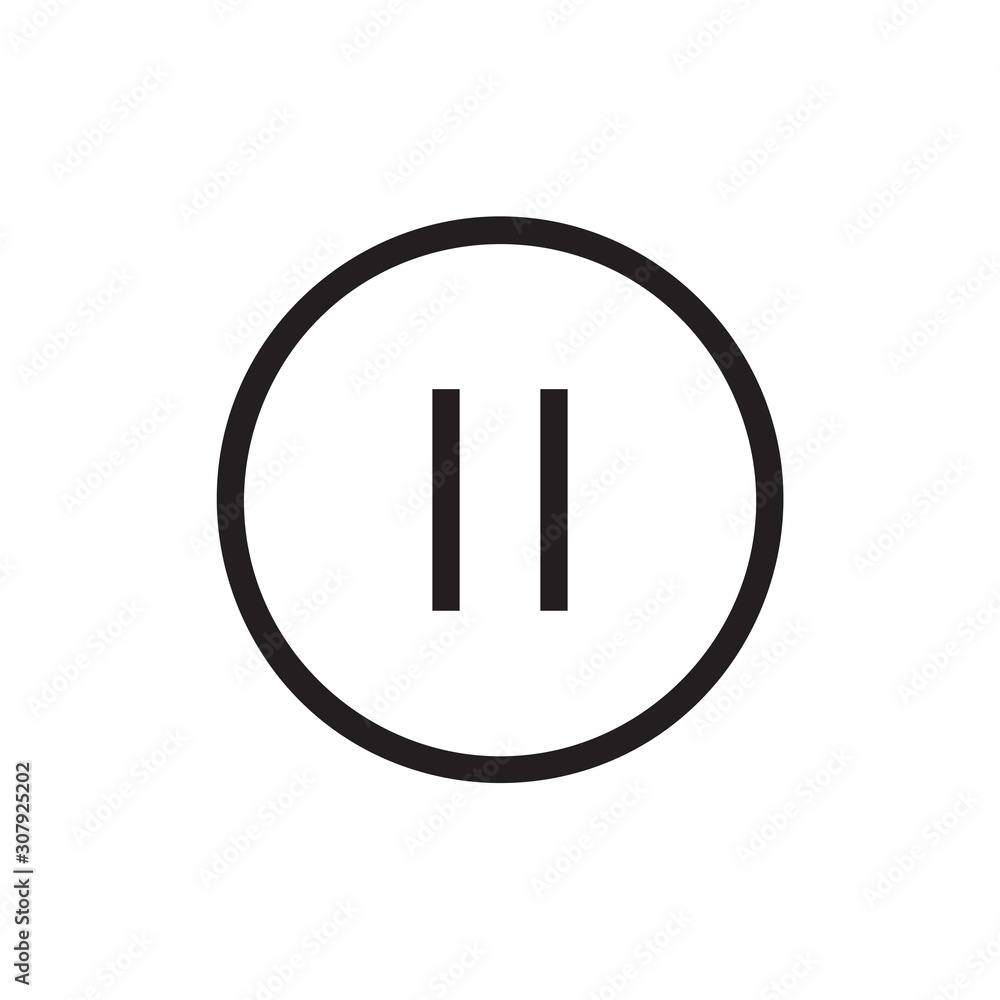 Button pause icon vector isolated on background. Trendy web symbol. Pixel perfect. illustration EPS 10. - Vector. Button pause icon vector isolated on background. Trendy web symbol. Pixel perfect. illustration EPS 10. - Vector.