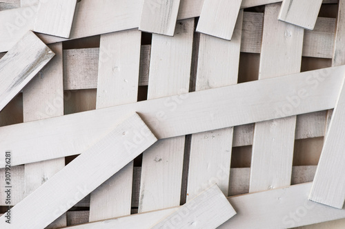 Beautiful abstract background of painted wooden boards, old texture.