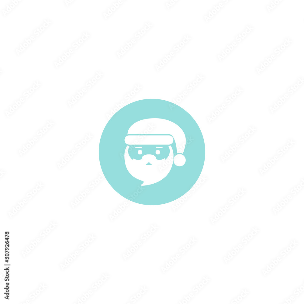 Christmas icon on blue background. Vector illustration. Christmas icon on blue background. Vector illustration.