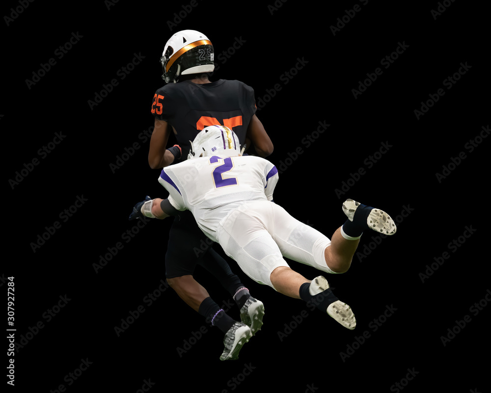 Football player in action during a game in South Texas Football player in action during a game in South Texas