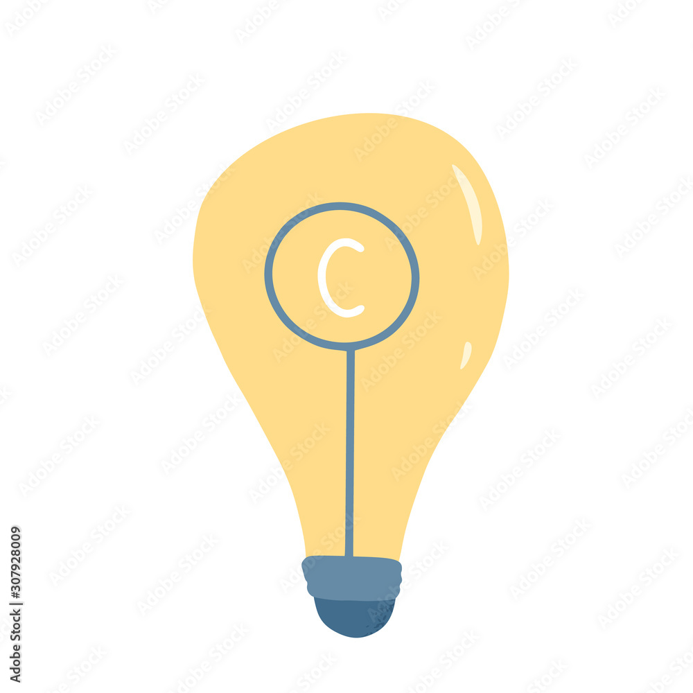 Plagiarism concept. Vector hand drawn property set Plagiarism concept. Vector hand drawn property set