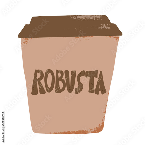 Coffe blend sorts vector. Robusta and arabica.