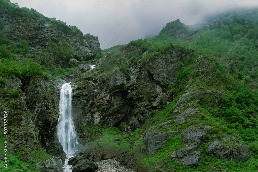 Fototapeta premium waterfall in deep forest