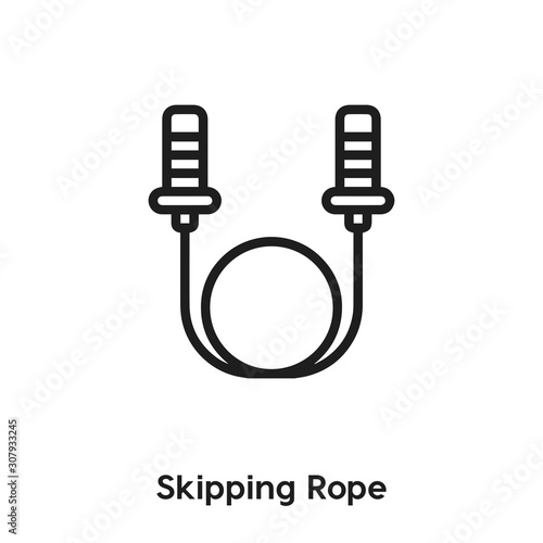 skipping rope icon vector sign symbol