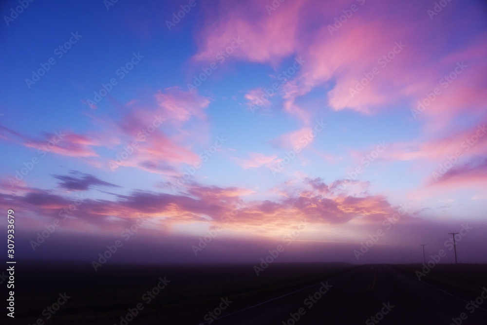 Pink Sky on the Prairie