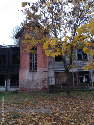 house in autumn