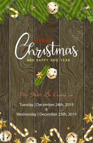 ready to print christmas banner vertical christmas office use business hours federal holidays poster greeting cards headers