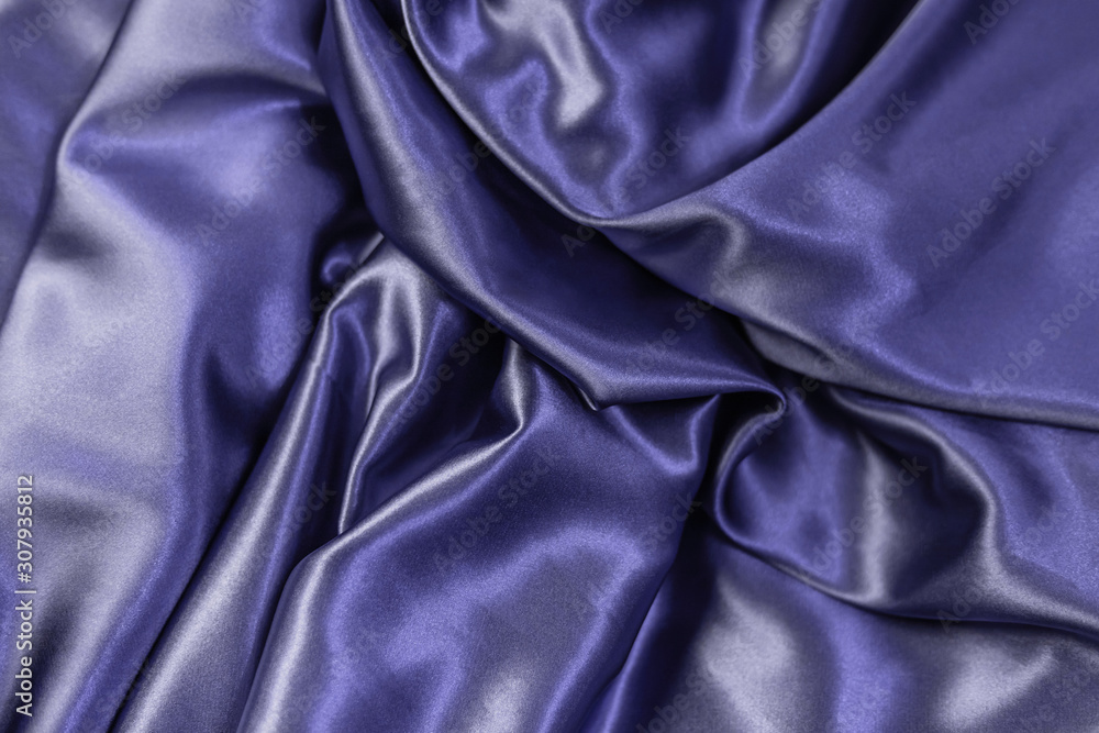 Classic Blue Pantone color of the year 2020 satin fabric Classic Blue Pantone color of the year 2020 satin fabric