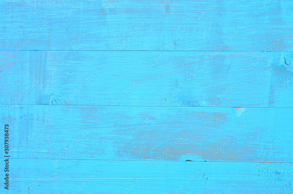 blue wooden painted background close-up