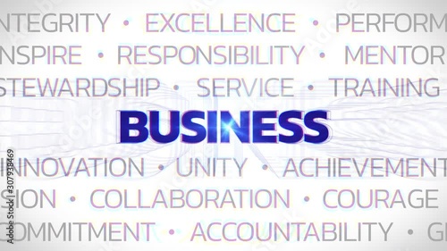 Business - Animated Title - Concept Buzzwords