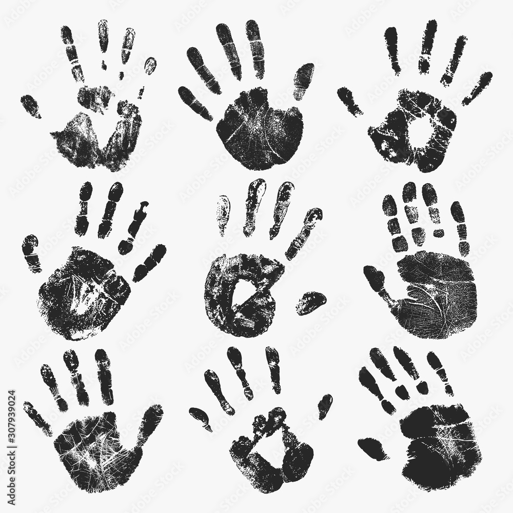 Handprint Vector Set Handprint Vector Set