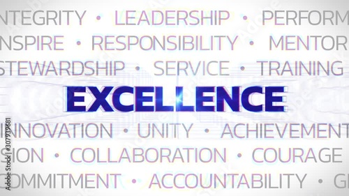 Excellence - Animated Title - Concept Buzzwords