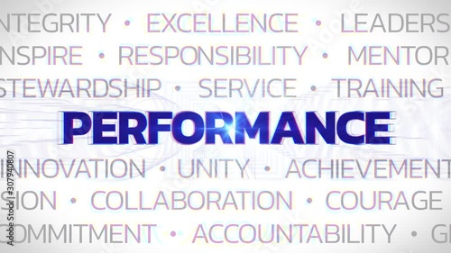 Performance - Animated Title - Concept Buzzwords