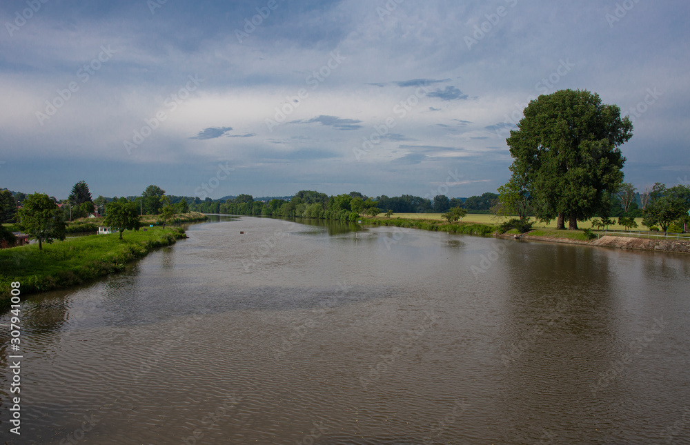 Morava river near Spytihnev village, Czech Republic