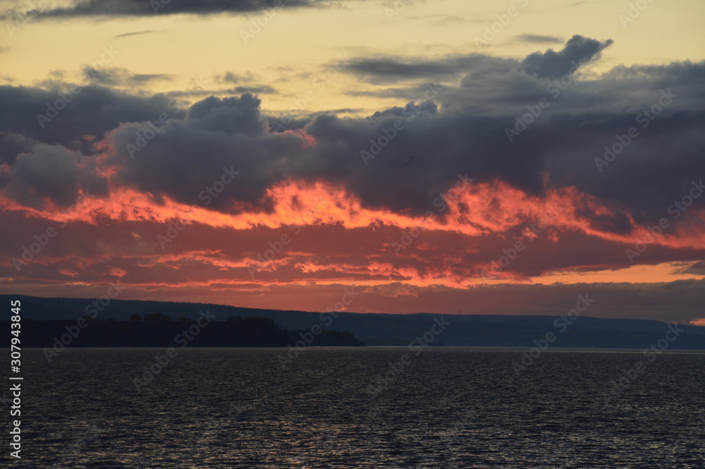 Obraz premium ciel rouge