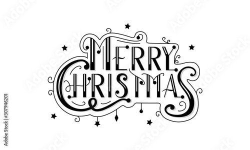 Merry Christmas Lettering