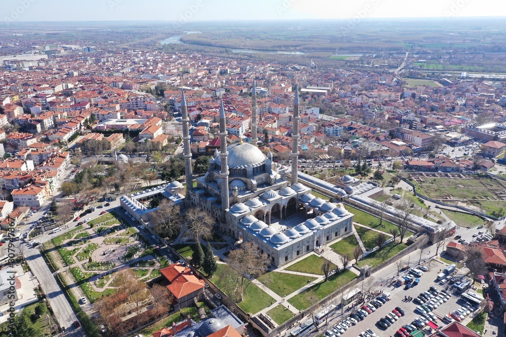 Selimiye Mosque in Edirne, Turkey built by Architect Sinan
