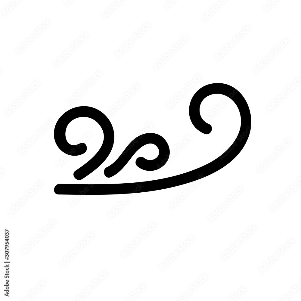 Wind flowing icon. Air wave with plain design for weather vector illustration. Wind flowing icon. Air wave with plain design for weather vector illustration.