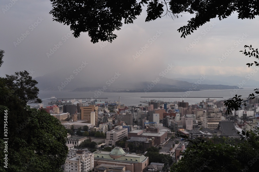 Obraz premium 噴煙の桜島