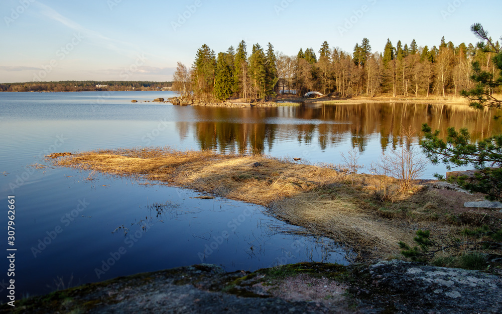 The nature of Karelia, view of the Gulf of Finland The nature of Karelia, view of the Gulf of Finland
