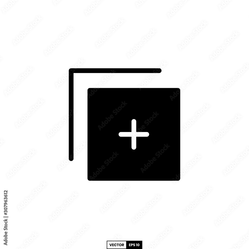 Add button icon, design inspiration vector template for interface and any purpose Add button icon, design inspiration vector template for interface and any purpose