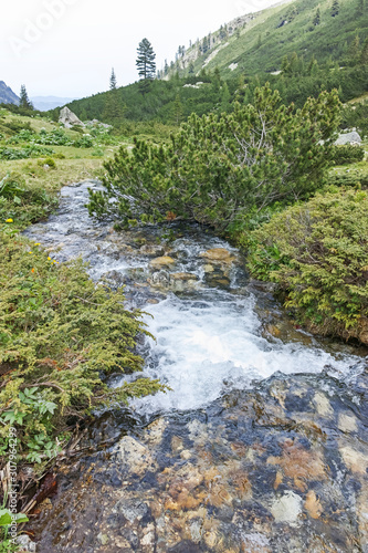 Cloudy Landscape of Malyovitsa river valley, Rila Mountain, Bulgaria