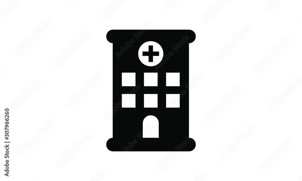 Hospital icon vector design illustration Hospital icon vector design illustration