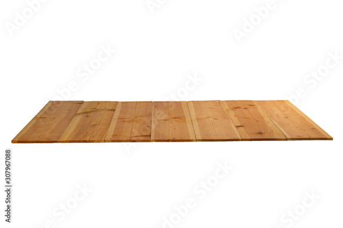 Isolate dirty wooden board on white bakcground with clipping path.