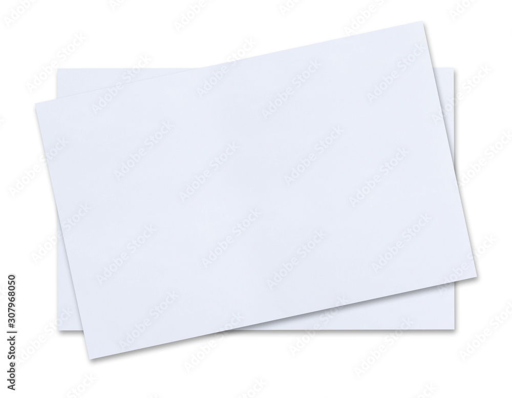 close up of stack of papers on white background close up of stack of papers on white background