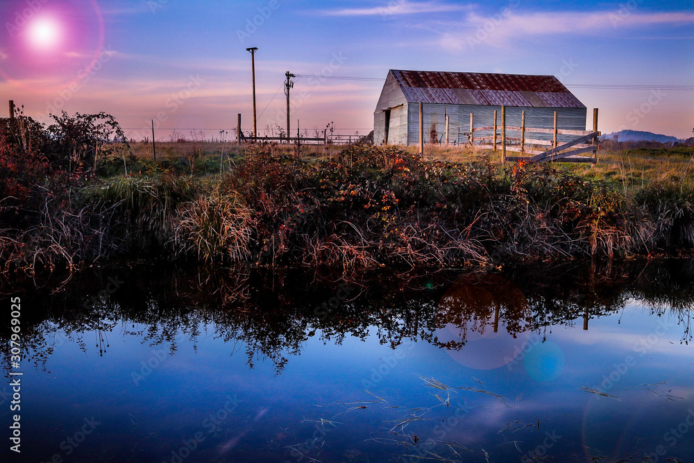 Fototapeta premium house on the lake
