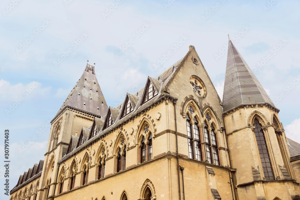Exterior of natural history museum building in Oxford, UK