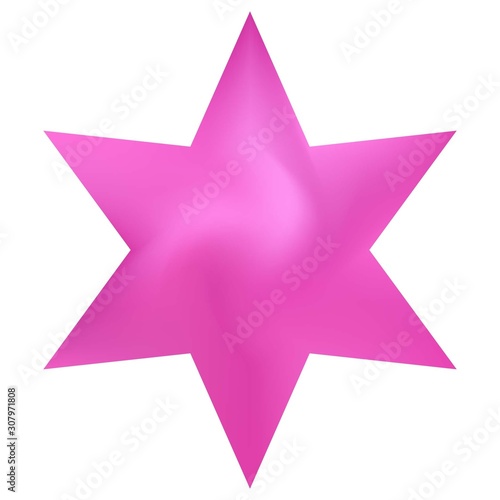 Colorful background in the form of hexagram.