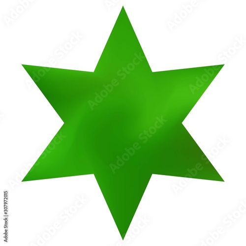 Gradient background in the form of hexagram.