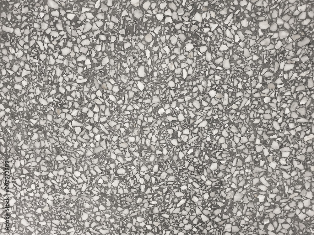 pattern terrazzo floor black and white color.granite background.abstract texture