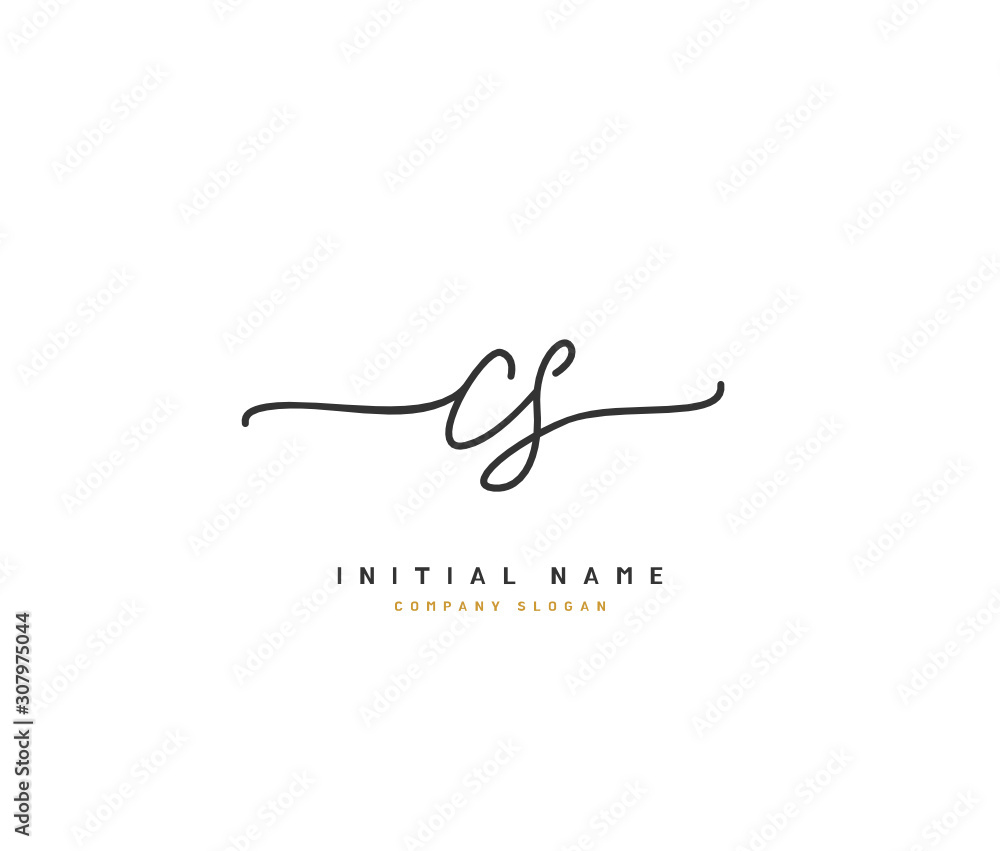 C S CS Beauty vector initial logo, handwriting logo of initial signature, wedding, fashion, jewerly, boutique, floral and botanical with creative template for any company or business. C S CS Beauty vector initial logo, handwriting logo of initial signature, wedding, fashion, jewerly, boutique, floral and botanical with creative template for any company or business.