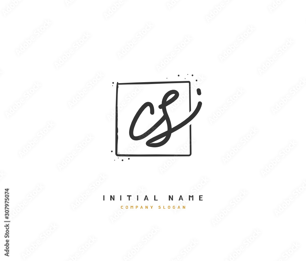 C S CS Beauty vector initial logo, handwriting logo of initial signature, wedding, fashion, jewerly, boutique, floral and botanical with creative template for any company or business. C S CS Beauty vector initial logo, handwriting logo of initial signature, wedding, fashion, jewerly, boutique, floral and botanical with creative template for any company or business.