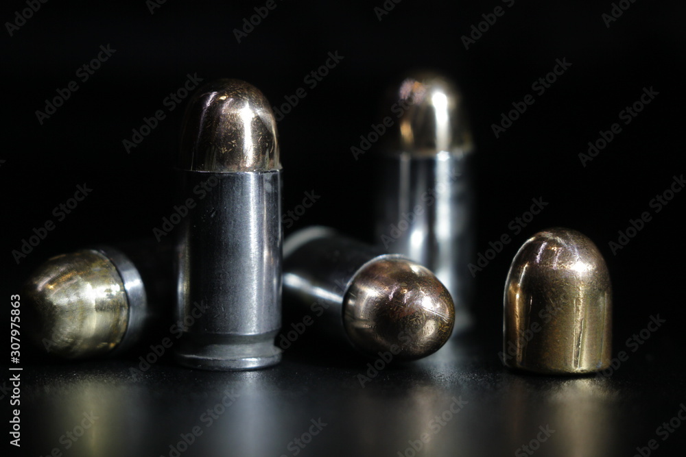 bullets isolated on black background bullets isolated on black background