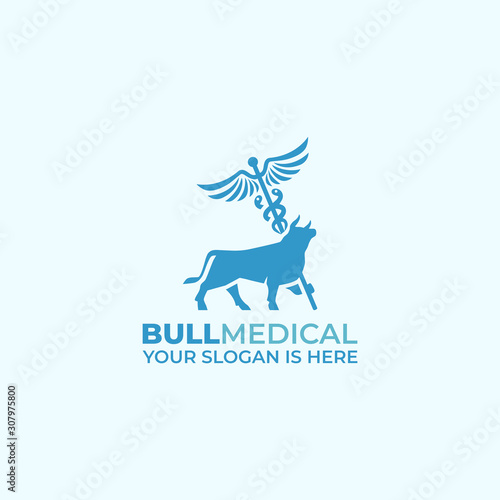 Bull Medical Nurse Medicine Logo