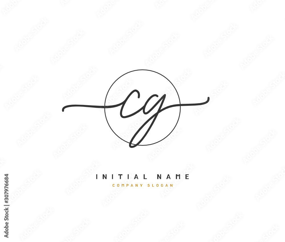 C G CG Beauty vector initial logo, handwriting logo of initial signature, wedding, fashion, jewerly, boutique, floral and botanical with creative template for any company or business. C G CG Beauty vector initial logo, handwriting logo of initial signature, wedding, fashion, jewerly, boutique, floral and botanical with creative template for any company or business.