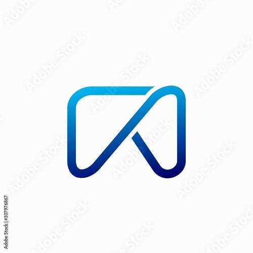 Game logo template with joystick Vector