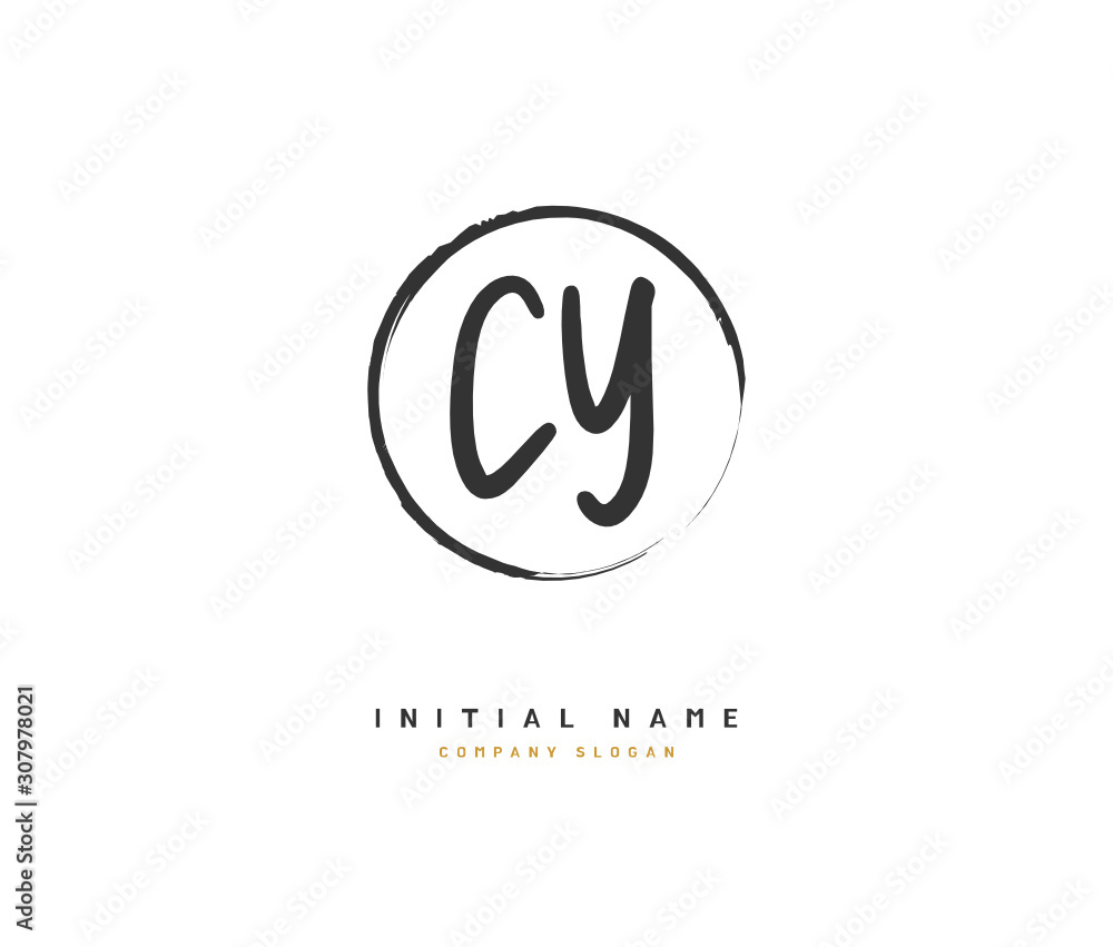 C Y CY Beauty vector initial logo, handwriting logo of initial signature, wedding, fashion, jewerly, boutique, floral and botanical with creative template for any company or business. C Y CY Beauty vector initial logo, handwriting logo of initial signature, wedding, fashion, jewerly, boutique, floral and botanical with creative template for any company or business.
