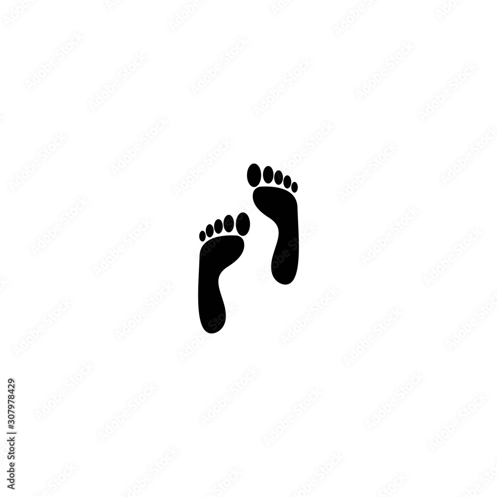 Foot logo template vector icon design Foot logo template vector icon design