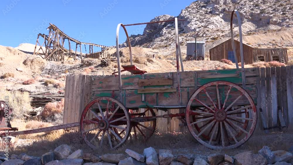 2019 establishing of Cerro Gordo ghost town in the mountains above